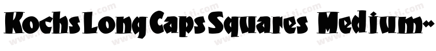 KochsLongCapsSquares Medium字体转换